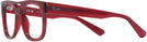 Aviator,Square Transparent Red Ray-Ban 7226 Computer Style Progressive View #3