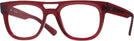 Aviator,Square Transparent Red Ray-Ban 7226 Single Vision Full Frame View #1