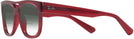 Aviator,Square Transparent Red Ray-Ban 7226 w/ Gradient Bifocal Reading Sunglasses View #3