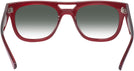 Aviator,Square Transparent Red Ray-Ban 7226 w/ Gradient Progressive No-Line Reading Sunglasses View #4