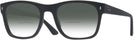 Square Matte Black Ray-Ban 7228 w/ Gradient Bifocal Reading Sunglasses View #1
