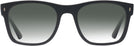 Square Matte Black Ray-Ban 7228 w/ Gradient Progressive No-Line Reading Sunglasses View #2