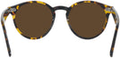 Round Yellow Havana Ray-Ban 7680V Progressive No-Line Reading Sunglasses View #4