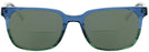 Square Blue Green Seattle Eyeworks 970 Bifocal Reading Sunglasses View #2
