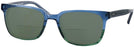 Square Blue Green Seattle Eyeworks 970 Bifocal Reading Sunglasses View #1