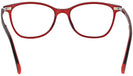 Square Matte Cranberry Seattle Eyeworks 975 with Clip Single Vision Full Frame View #4