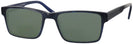 Square Black/Blue Pinstripe Seattle Eyeworks 945 Progressive No Line Reading Sunglasses View #1