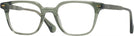 Square Transparent Green Seattle Eyeworks 983 Single Vision Full Frame View #1