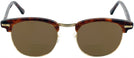 ClubMaster Tortoise Shuron Ronsir 52 (Mens XL Fit) Bifocal Reading Sunglasses View #2