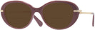 Oval Burgundy Swarovski 2001 Bifocal Reading Sunglasses View #1