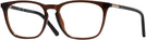 Square Brown Swarovski 5218 Single Vision Full Frame View #1