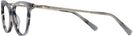 Cat Eye Grey Swarovski 5249H Single Vision Full Frame View #3