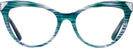 Cat Eye Turquoise Swarovski 5268 Single Vision Full Frame View #2