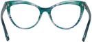 Cat Eye Turquoise Swarovski 5268 Single Vision Full Frame View #4