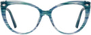 Cat Eye Turquoise Swarovski 5270 Single Vision Full Frame View #2