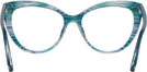Cat Eye Turquoise Swarovski 5270 Single Vision Full Frame View #4
