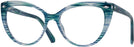 Cat Eye Turquoise Swarovski 5270 Single Vision Full Frame View #1