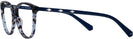 Oversized,Round,Wayfarer Blue Havana Swarovski 5301 Progressive No-Lines View #3