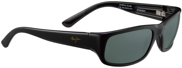 Rectangle Black/Grey Lens Maui Jim Stingray 103 Bifocal Reading Sunglasses View #1