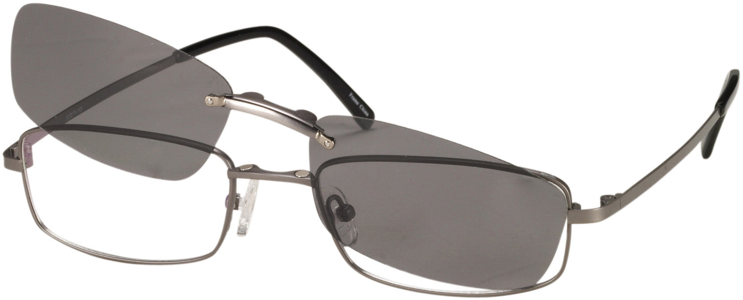 Men's Titanium VII with Polarized Clip – ReadingGlasses.com