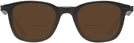 Square Brown Lamborghini 310S Bifocal Reading Sunglasses View #2