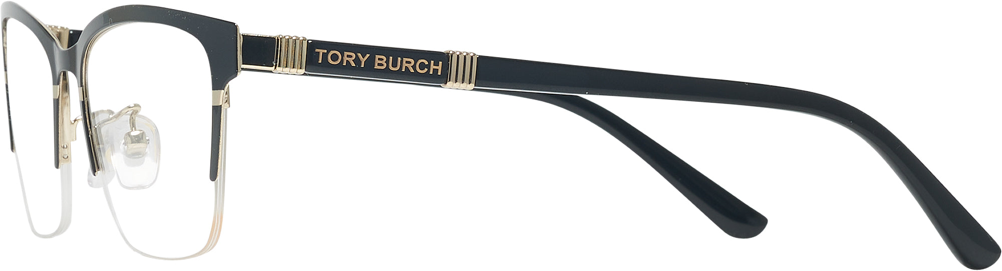 Black shiny Gold Tory Burch 1069 Single Vision Full Frame ReadingGlasses