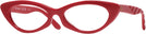 Cat Eye Tory Red Tory Burch 2127U Single Vision Half Frame View #1