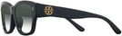Rectangle Black Tory Burch 7167U w/ Gradient Bifocal Reading Sunglasses View #3