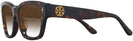 Rectangle Dark Tortoise Tory Burch 7167U w/ Gradient Bifocal Reading Sunglasses View #3