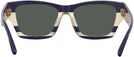 Rectangle,Cat Eye Navy Ivory Vintage Stripes W/ Solid Navy Tory Burch 7169U Progressive No Line Reading Sunglasses View #4