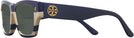 Rectangle,Cat Eye Navy Ivory Vintage Stripes W/ Solid Navy Tory Burch 7169U Bifocal Reading Sunglasses View #3