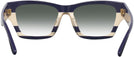 Rectangle,Cat Eye Navy Ivory Vintage Stripes W/ Solid Navy Tory Burch 7169U w/ Gradient Progressive No Line Reading Sunglasses View #4