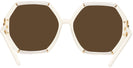 Oversized,Square Transparent Beige/ivory Tory Burch 9072U Progressive No Line Reading Sunglasses View #4