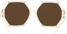 Oversized,Square Transparent Beige/ivory Tory Burch 9072U Bifocal Reading Sunglasses View #4
