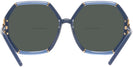 Oversized,Square Transparent Navy/Navy Tory Burch 9072U Bifocal Reading Sunglasses View #4