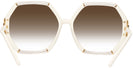 Oversized,Square Transparent Beige/ivory Tory Burch 9072U w/ Gradient Progressive No Line Reading Sunglasses View #4