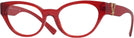 Cat Eye Transparent Red Versace 3282 Progressive No-Lines View #1