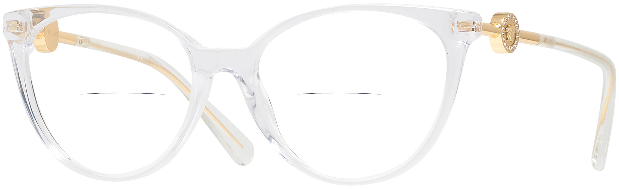 Versace eyeglasses clear top