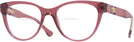 Cat Eye Transparent Red Versace 3304 Bifocal View #1
