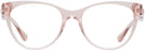 Cat Eye Transparent Pink Versace 3304 Single Vision Full Frame View #2