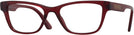 Cat Eye Transparent Red Versace 3316 Progressive No-Lines View #1