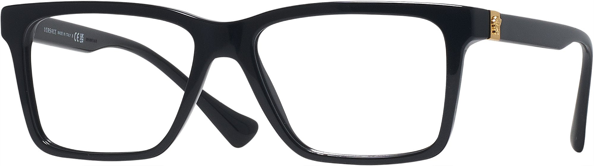 Versace eyeglass frames with rhinestones top