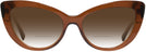 Cat Eye Trans Brown Versace 4388 w/ Gradient Bifocal Reading Sunglasses View #2