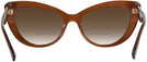Cat Eye Trans Brown Versace 4388 w/ Gradient Bifocal Reading Sunglasses View #4