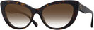 Cat Eye Havana Versace 4388 w/ Gradient Progressive No-Line Reading Sunglasses View #1