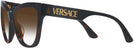 Cat Eye Havana Versace 4417U w/ Gradient Progressive No Line Reading Sunglasses View #3