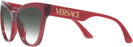Cat Eye Transparent Red Versace 4417U w/ Gradient Progressive No Line Reading Sunglasses View #3