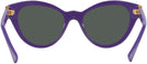 Cat Eye True Purple/dark Grey Lens Versace 4435 Progressive No Line Reading Sunglasses View #4