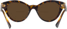 Cat Eye Havana/dark Grey Lens Versace 4435 Bifocal Reading Sunglasses View #4