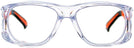 Square Crystal/Orange Varionet SafetyPro Reading Glasses View #2